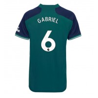 Arsenal Gabriel Magalhaes #6 Replica Third Shirt Ladies 2023-24 Short Sleeve